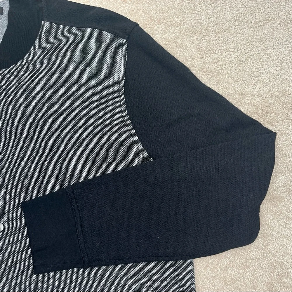 Banana Republic Jacket XL Black Snap Button Lightweight Bomber Style Preppy Men - Picture 4 of 15